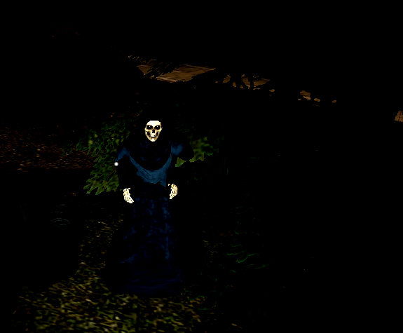 A merchant hiding in the shadows
